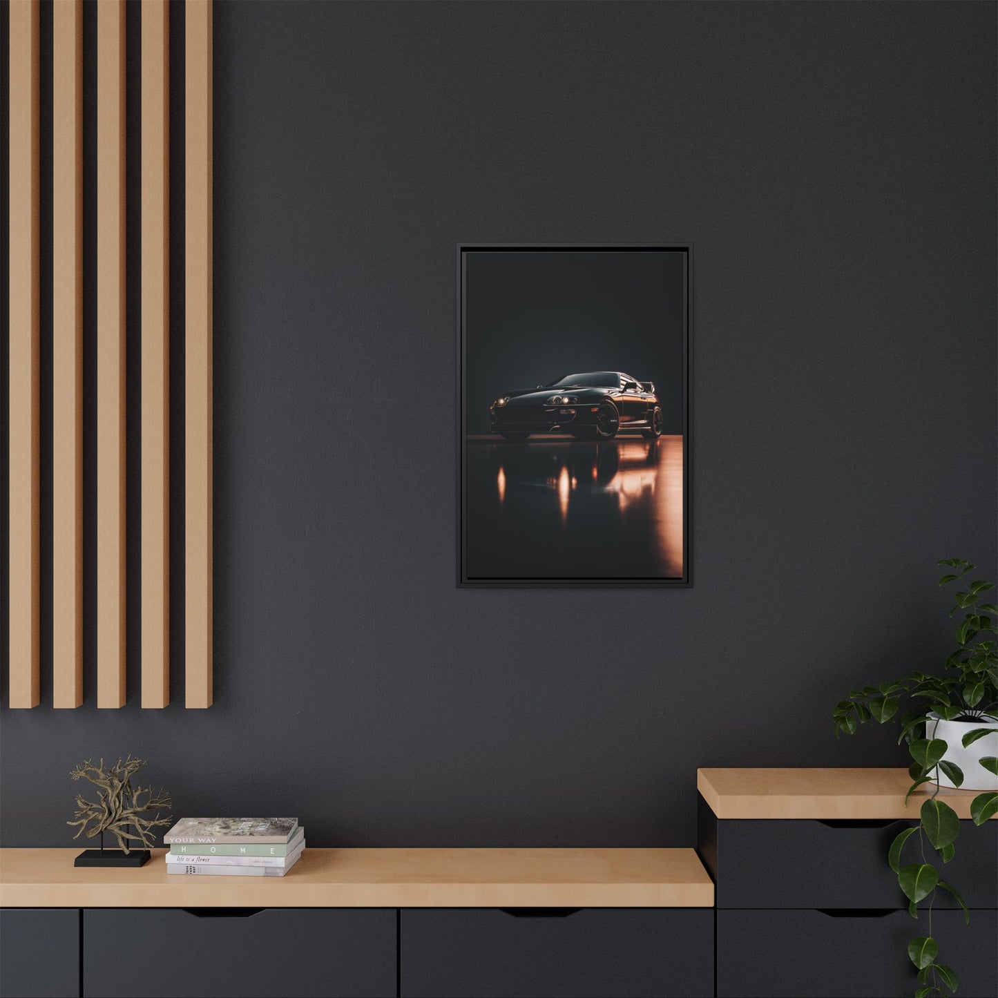 Toyota Supra MK4 – JDM Icon Silhouette | Luxury Matte Canvas