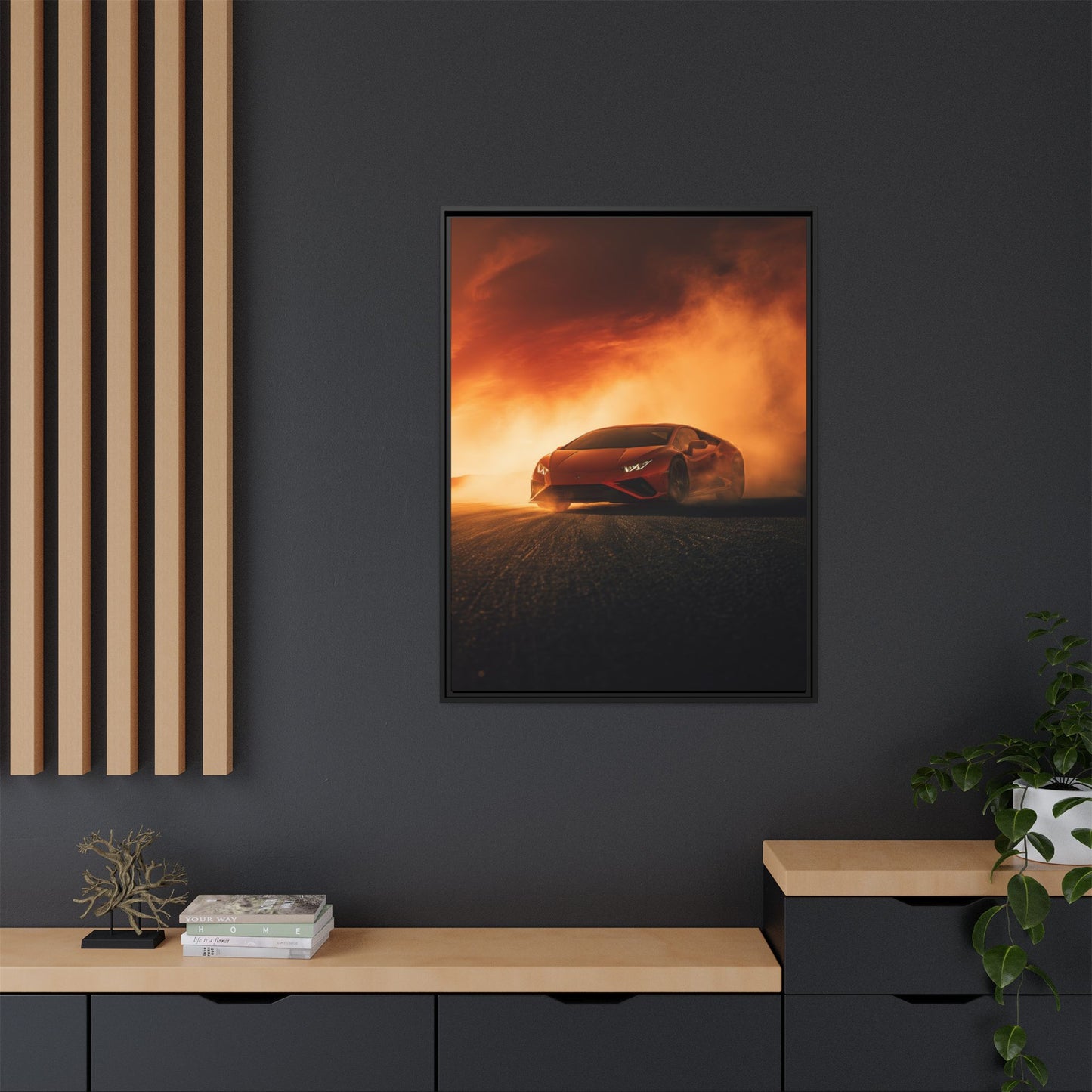 Lamborghini Huracán – Apex Silhouette | Luxury Matte Canvas