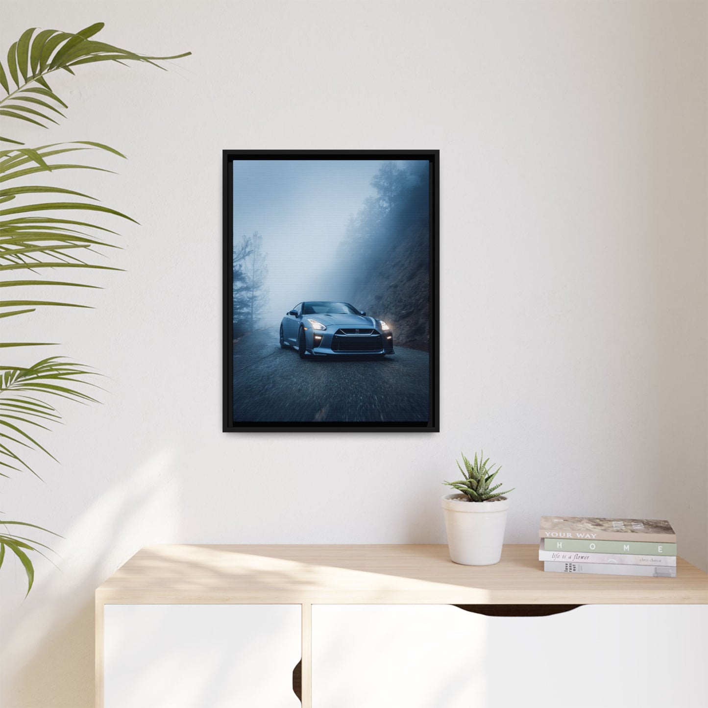 Nissan GT-R R35 – Godzilla Silhouette | Luxury Matte Canvas