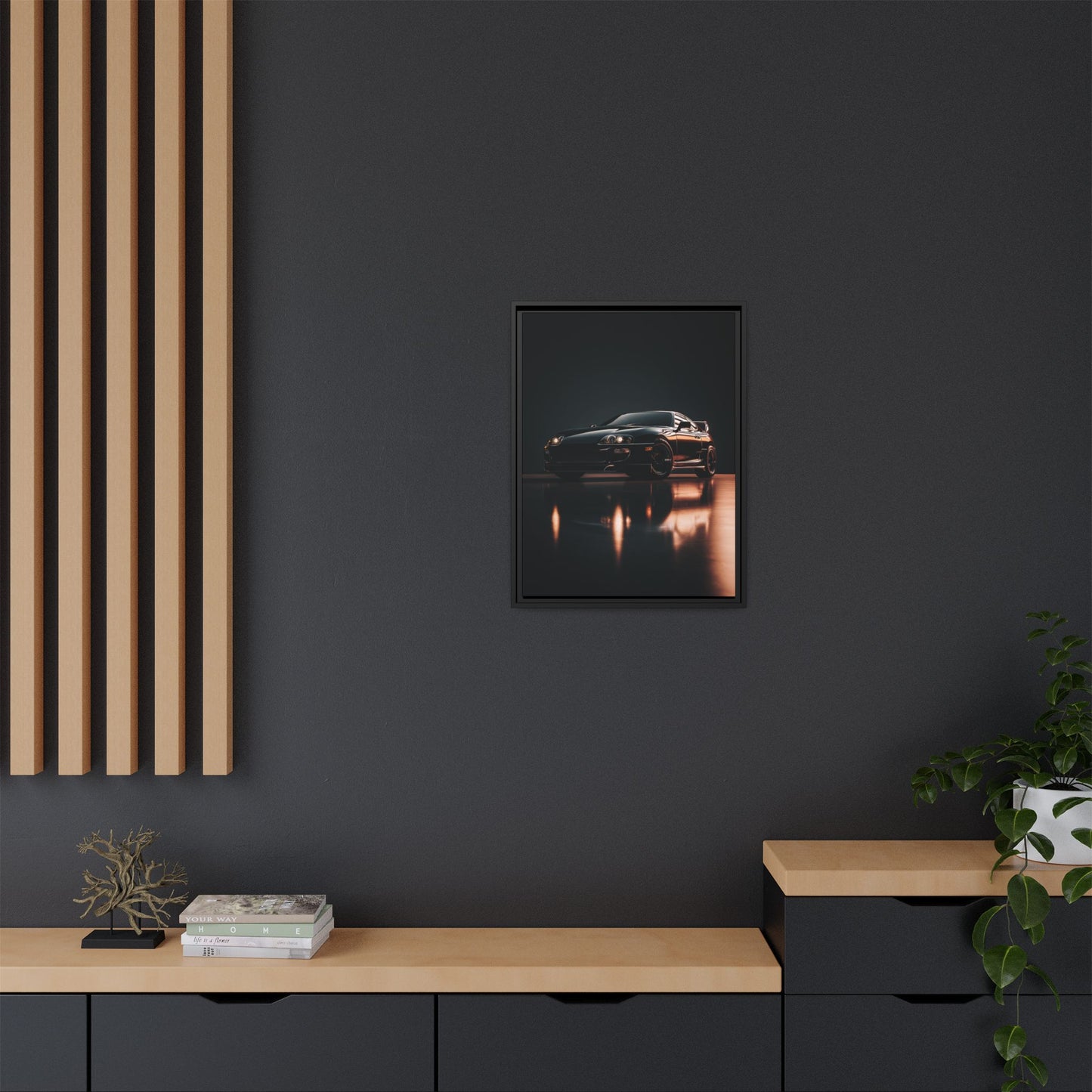 Toyota Supra MK4 – JDM Icon Silhouette | Luxury Matte Canvas