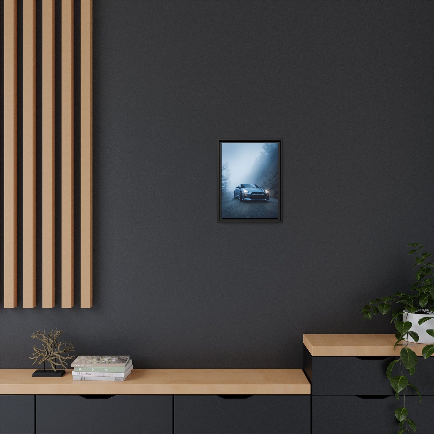 Nissan GT-R R35 – Godzilla Silhouette | Luxury Matte Canvas