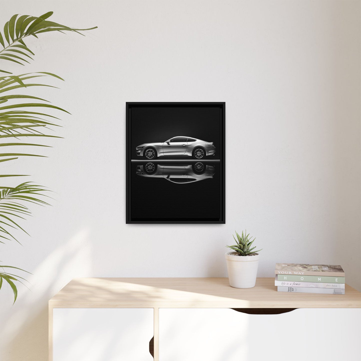 Ford Mustang GT (S550) – Modern Muscle Silhouette | Luxury Matte Canvas