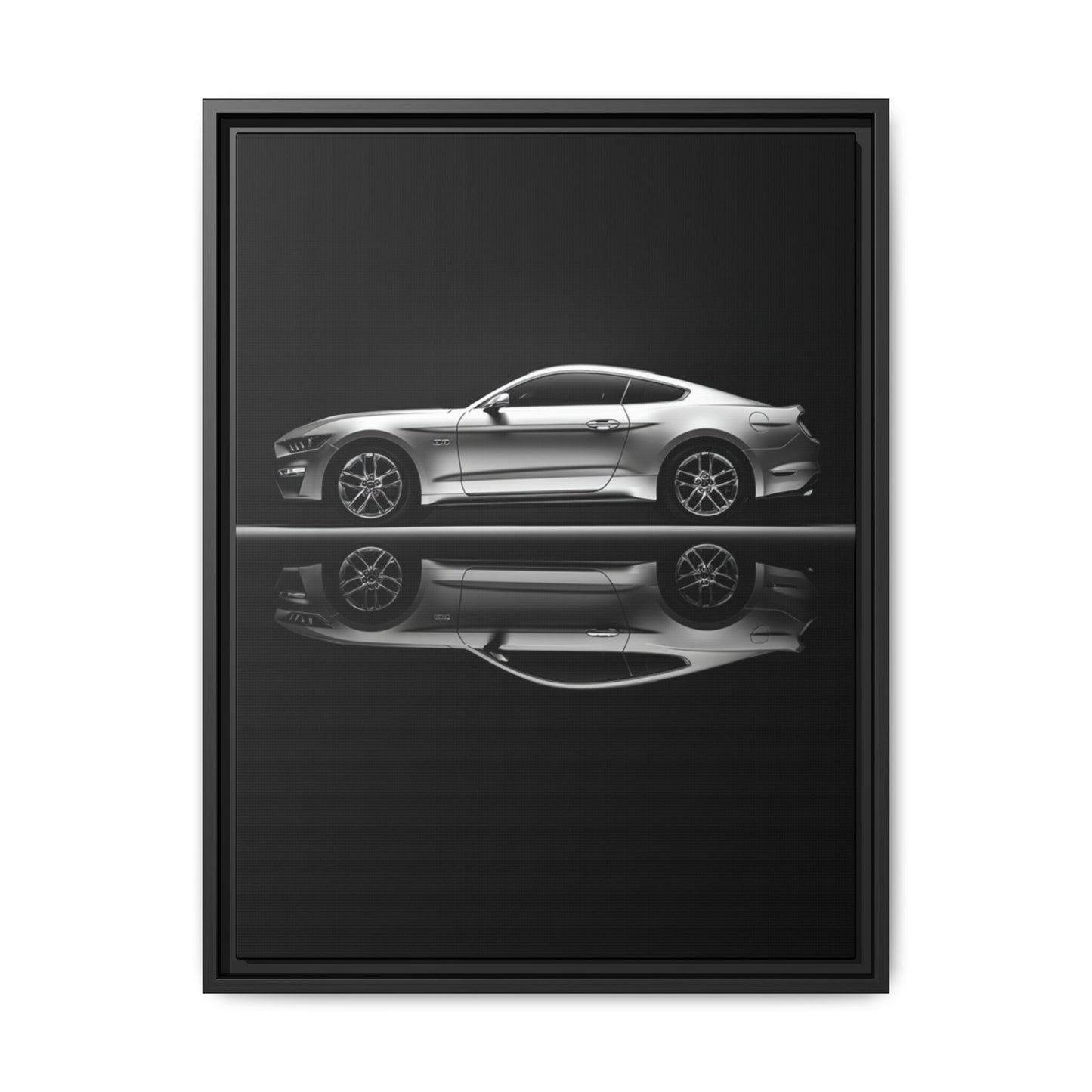 Ford Mustang GT (S550) – Modern Muscle Silhouette | Luxury Matte Canvas