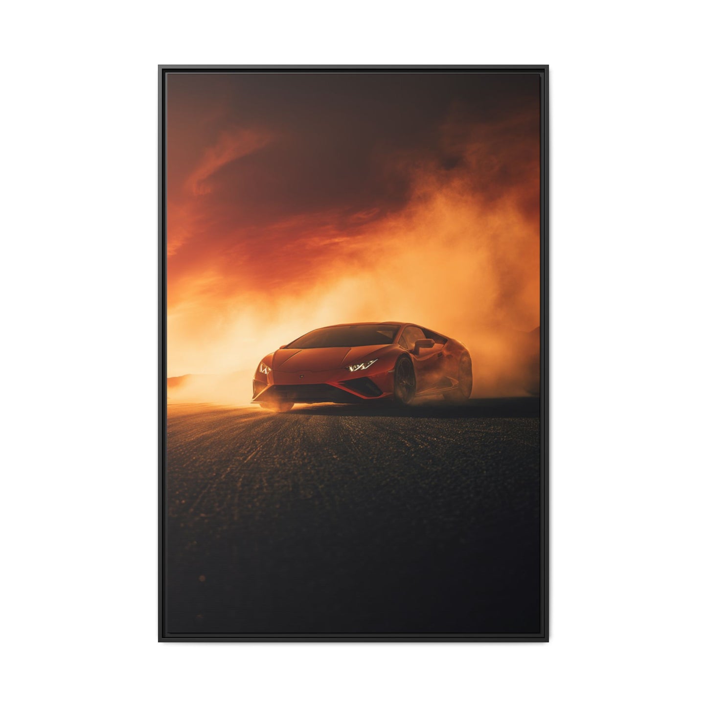 Lamborghini Huracán – Apex Silhouette | Luxury Matte Canvas