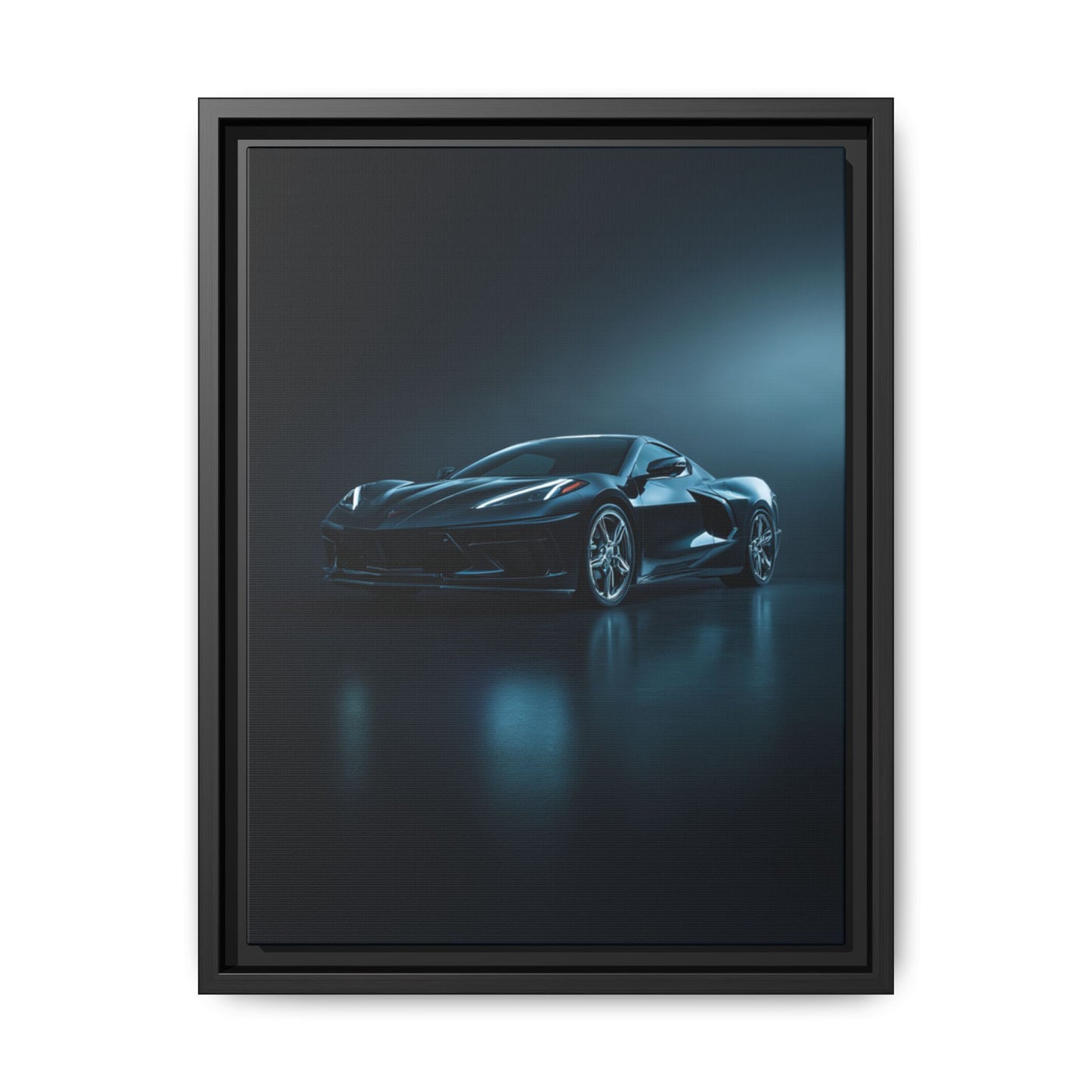 Chevrolet Corvette C8 Stingray – Mid-Engine Silhouette | Luxury Matte Canvas