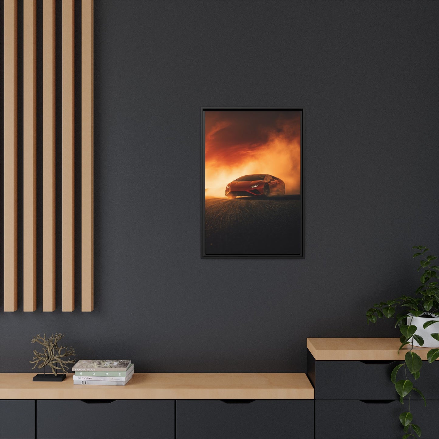 Lamborghini Huracán – Apex Silhouette | Luxury Matte Canvas