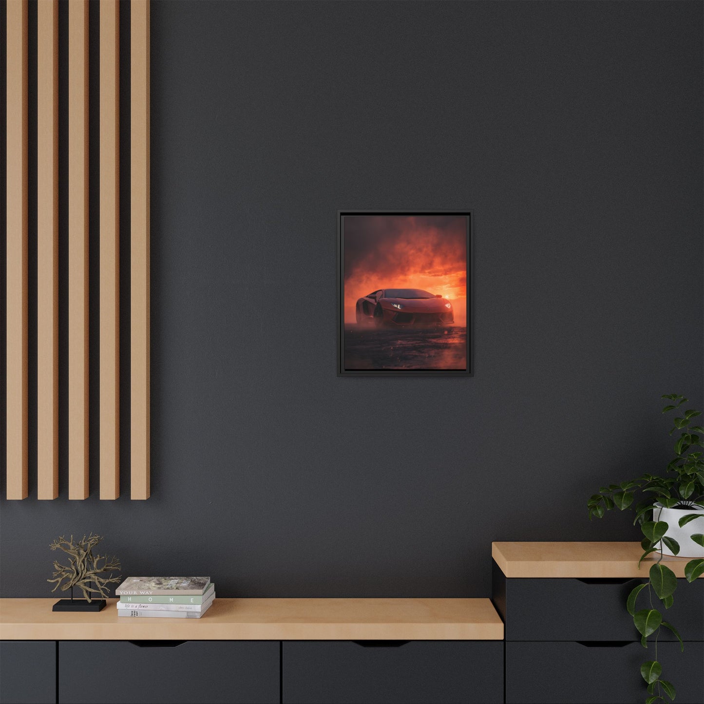 Lamborghini Aventador – Dominance Silhouette | Luxury Matte Canvas