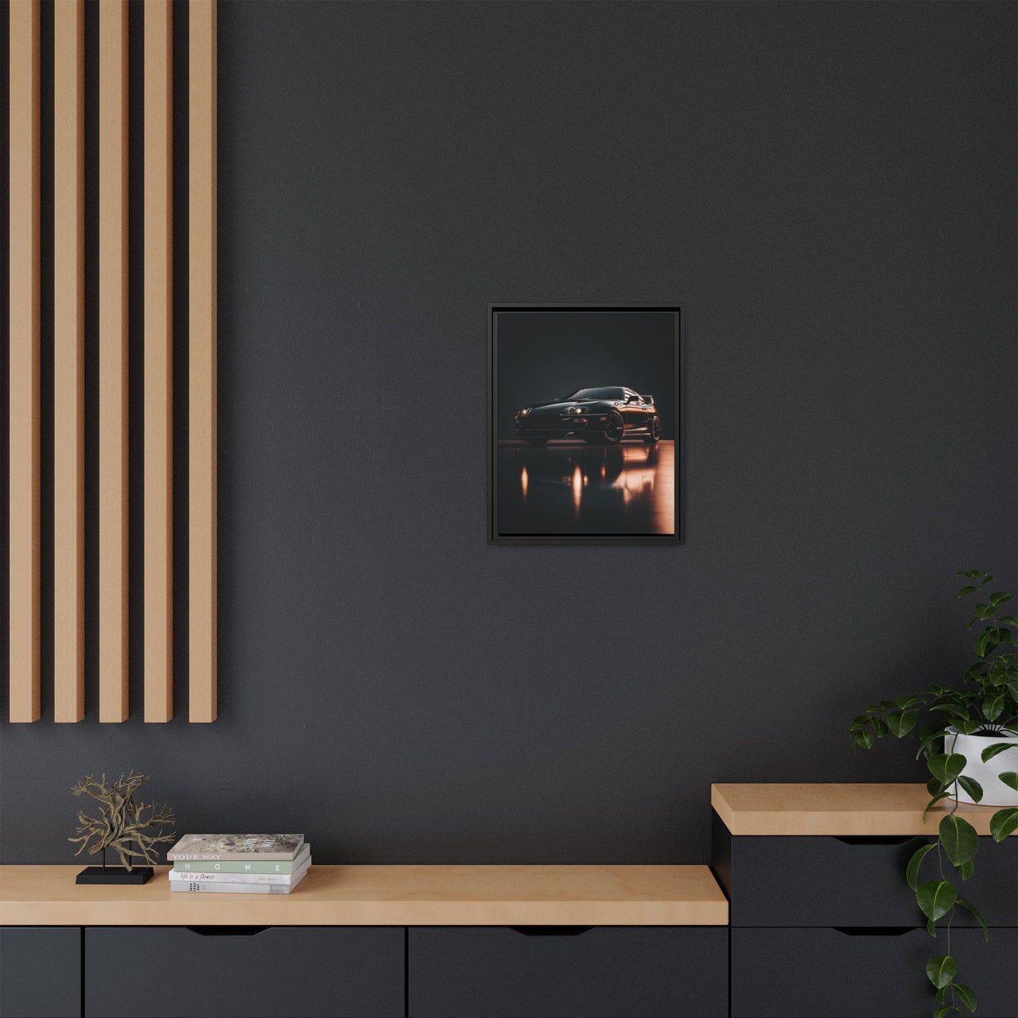 Toyota Supra MK4 – JDM Icon Silhouette | Luxury Matte Canvas