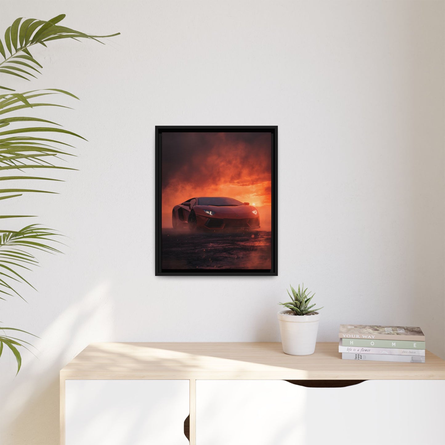 Lamborghini Aventador – Dominance Silhouette | Luxury Matte Canvas