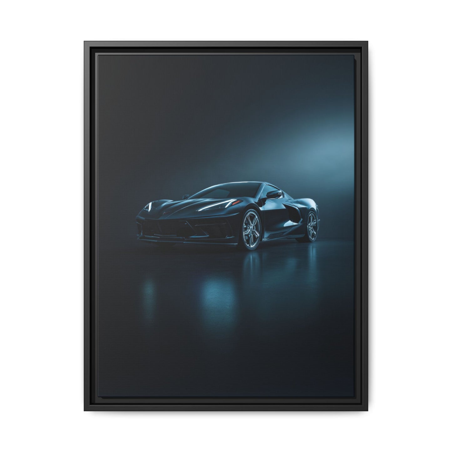 Chevrolet Corvette C8 Stingray – Mid-Engine Silhouette | Luxury Matte Canvas