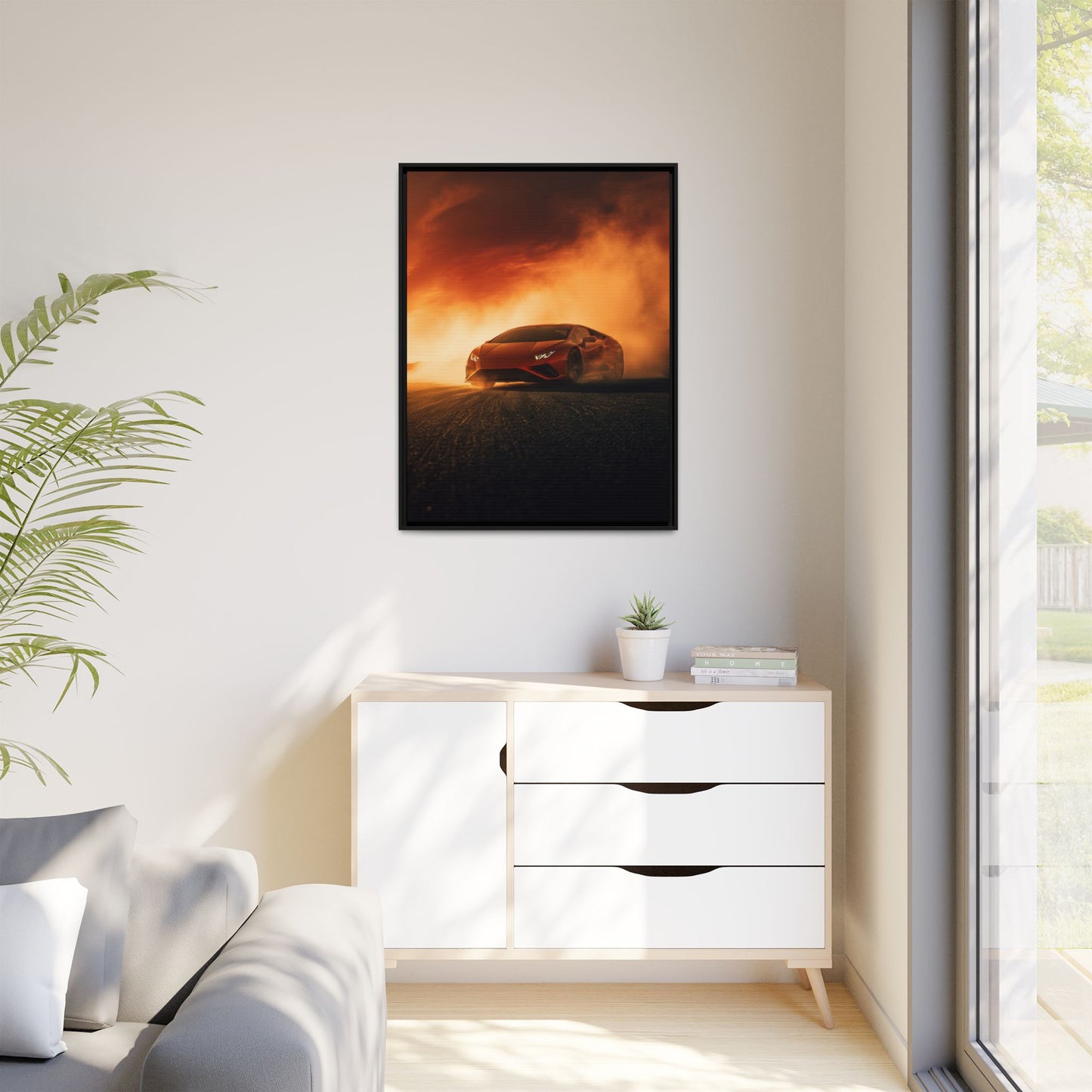 Lamborghini Huracán – Apex Silhouette | Luxury Matte Canvas