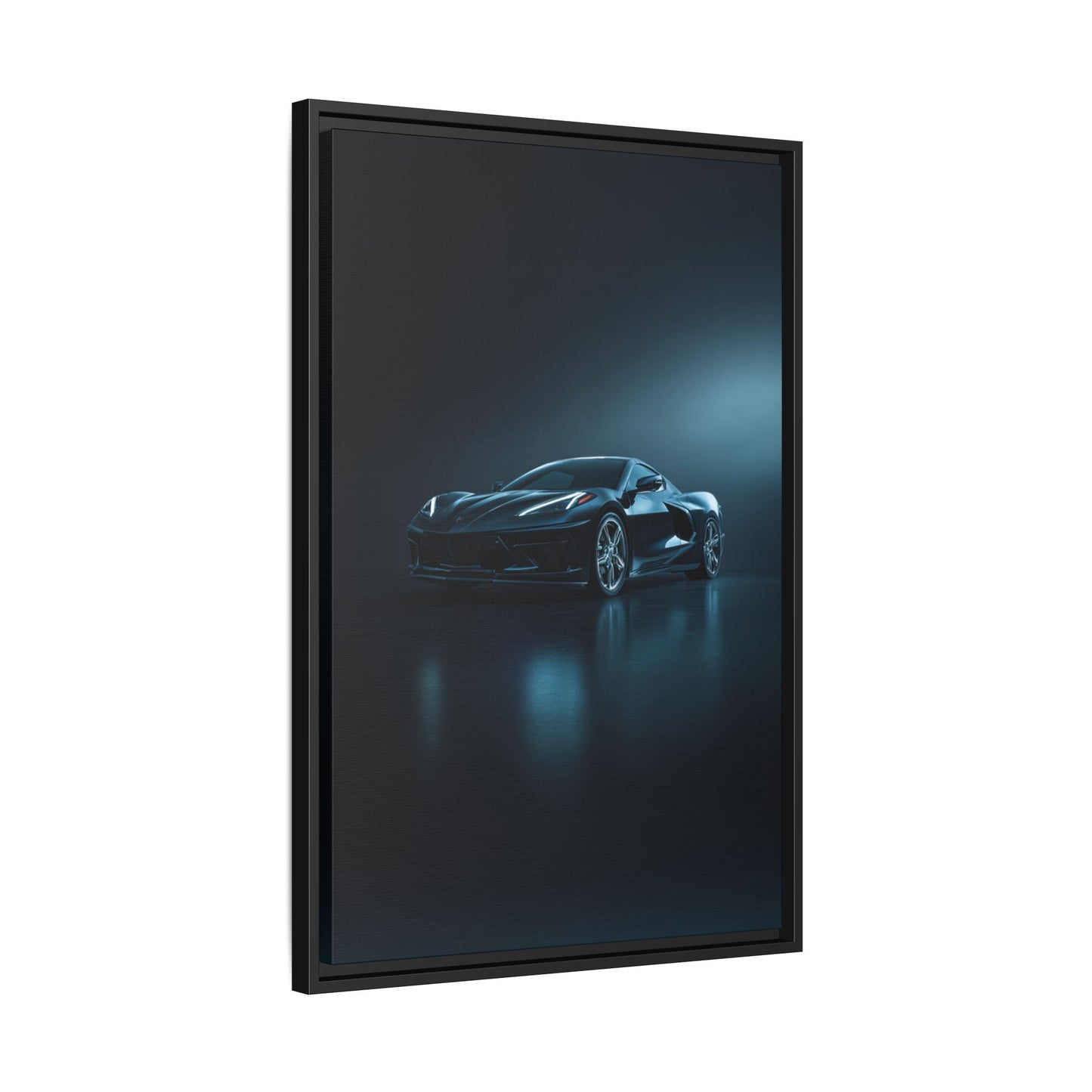 Chevrolet Corvette C8 Stingray – Mid-Engine Silhouette | Luxury Matte Canvas