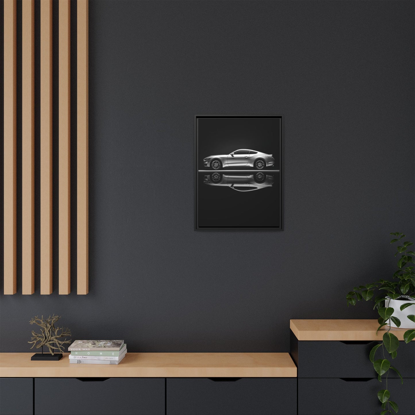 Ford Mustang GT (S550) – Modern Muscle Silhouette | Luxury Matte Canvas