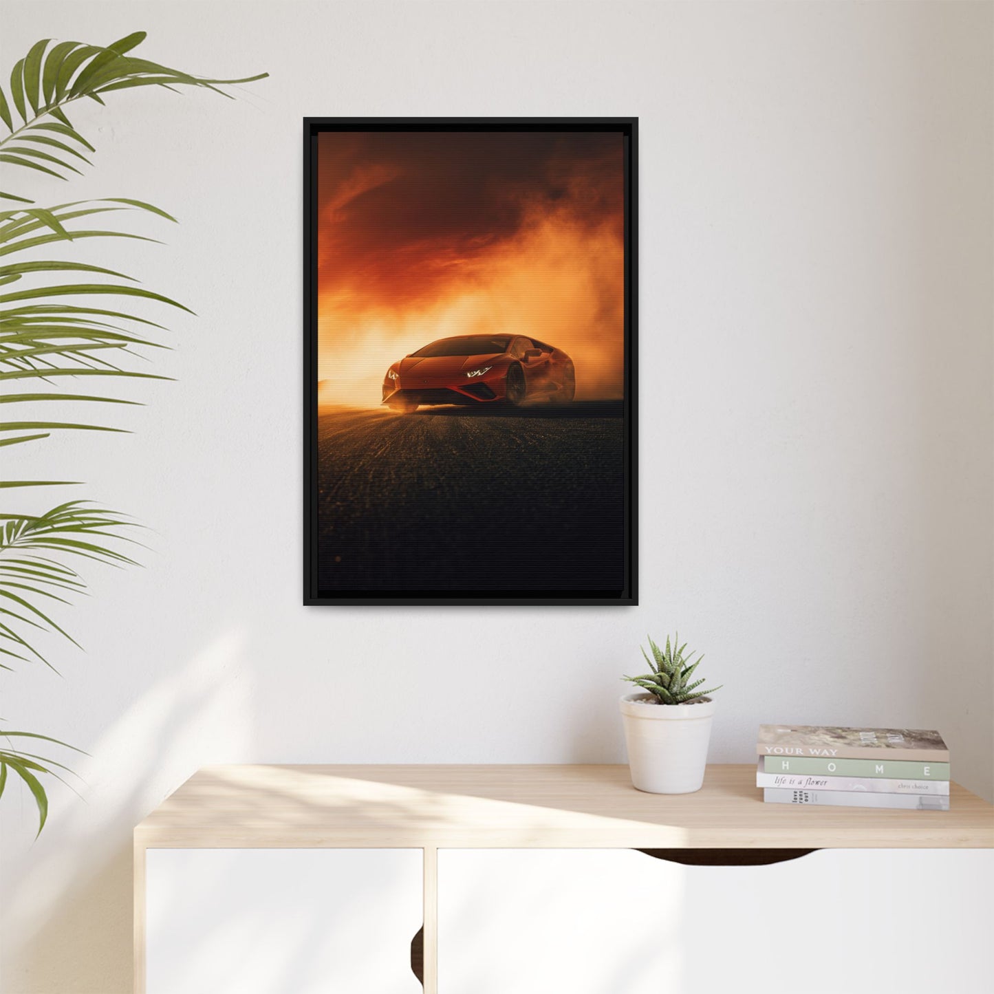 Lamborghini Huracán – Apex Silhouette | Luxury Matte Canvas