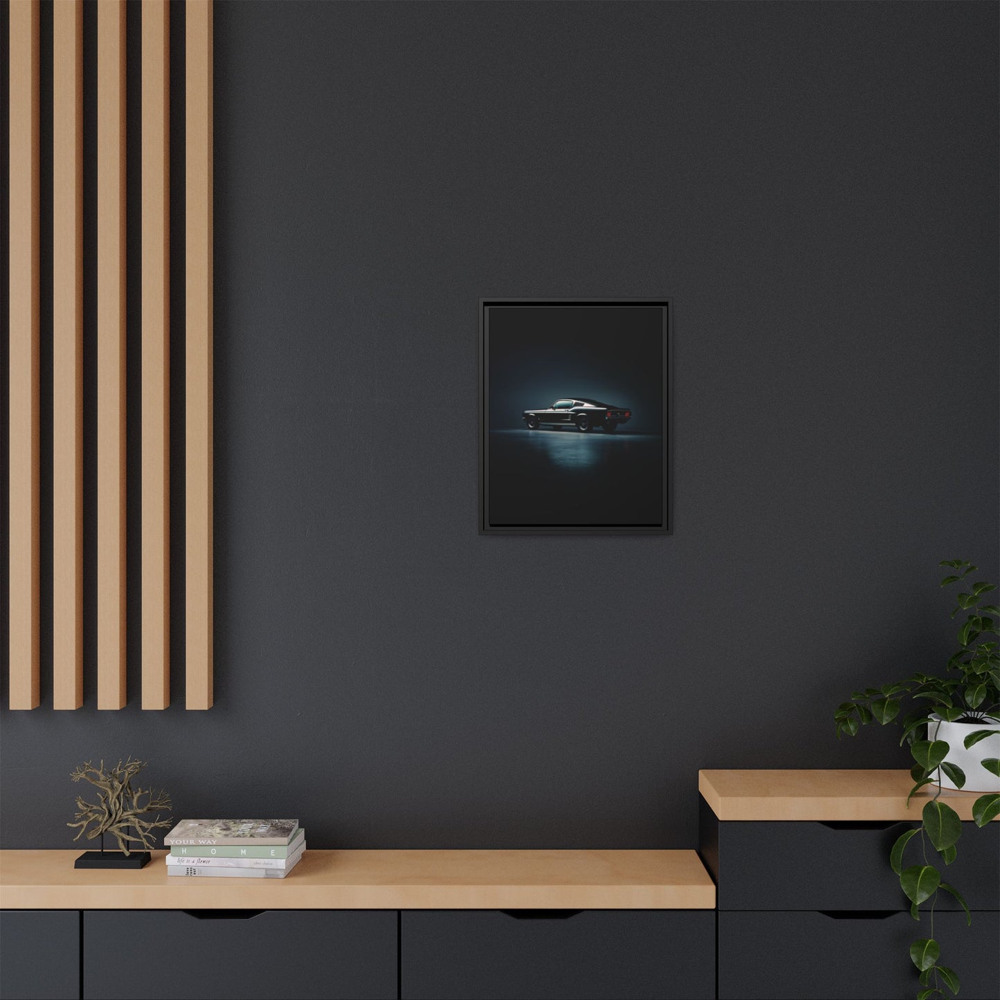 1967 Ford Mustang – Classic Muscle Silhouette | Luxury Matte Canvas