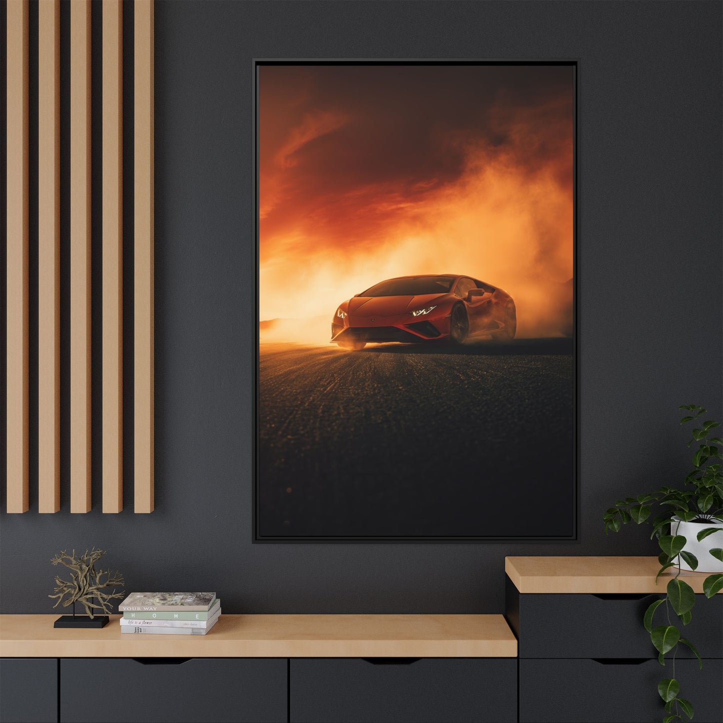 Lamborghini Huracán – Apex Silhouette | Luxury Matte Canvas
