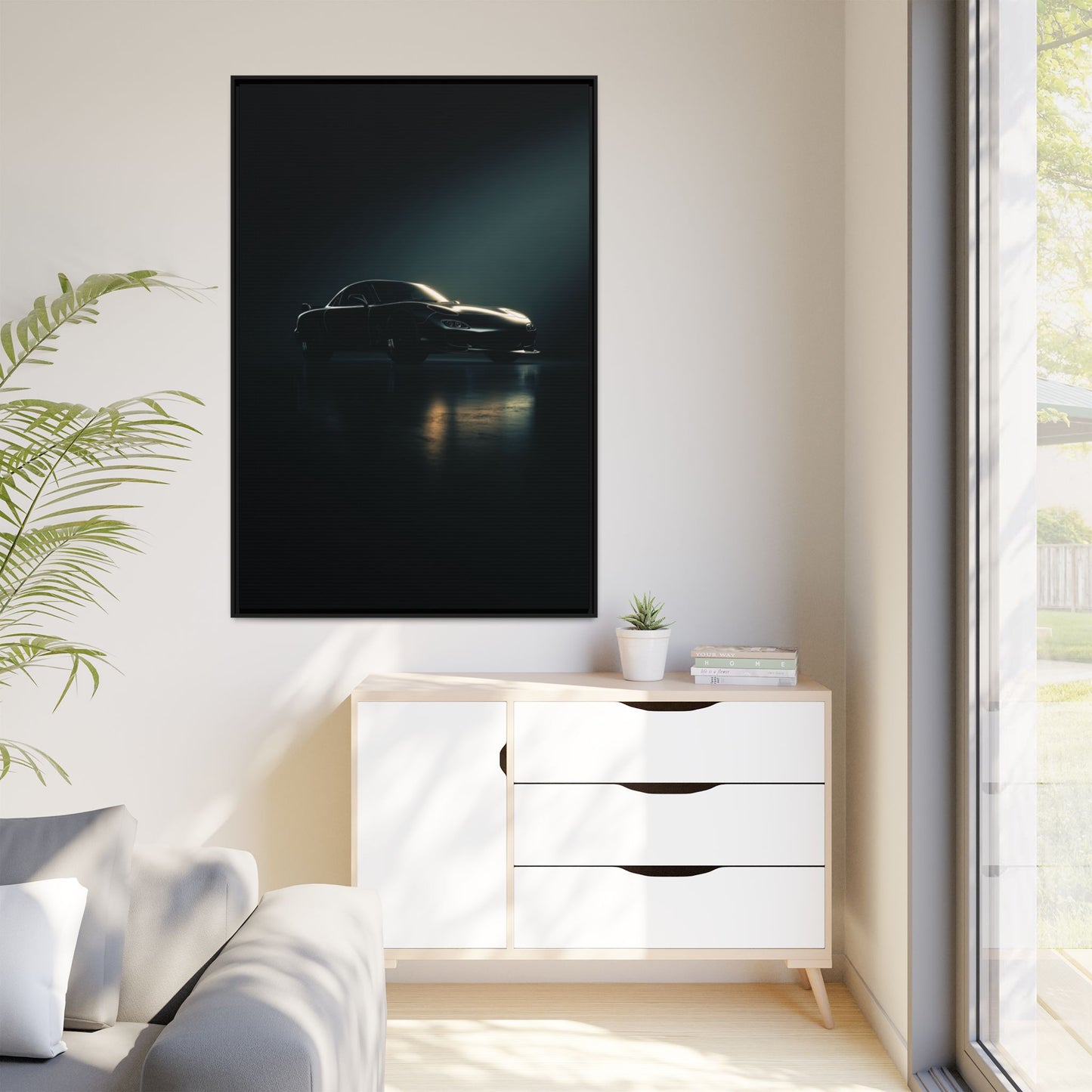 Mazda RX-7 FD – Rotary Legend Silhouette | Luxury Matte Canvas