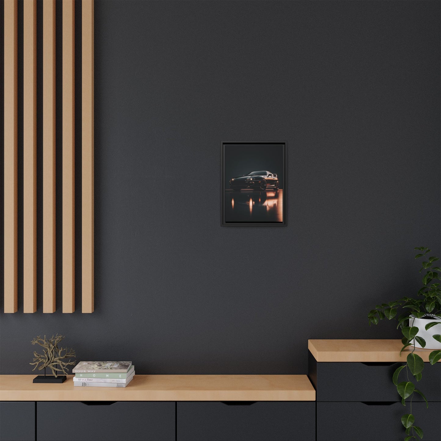 Toyota Supra MK4 – JDM Icon Silhouette | Luxury Matte Canvas