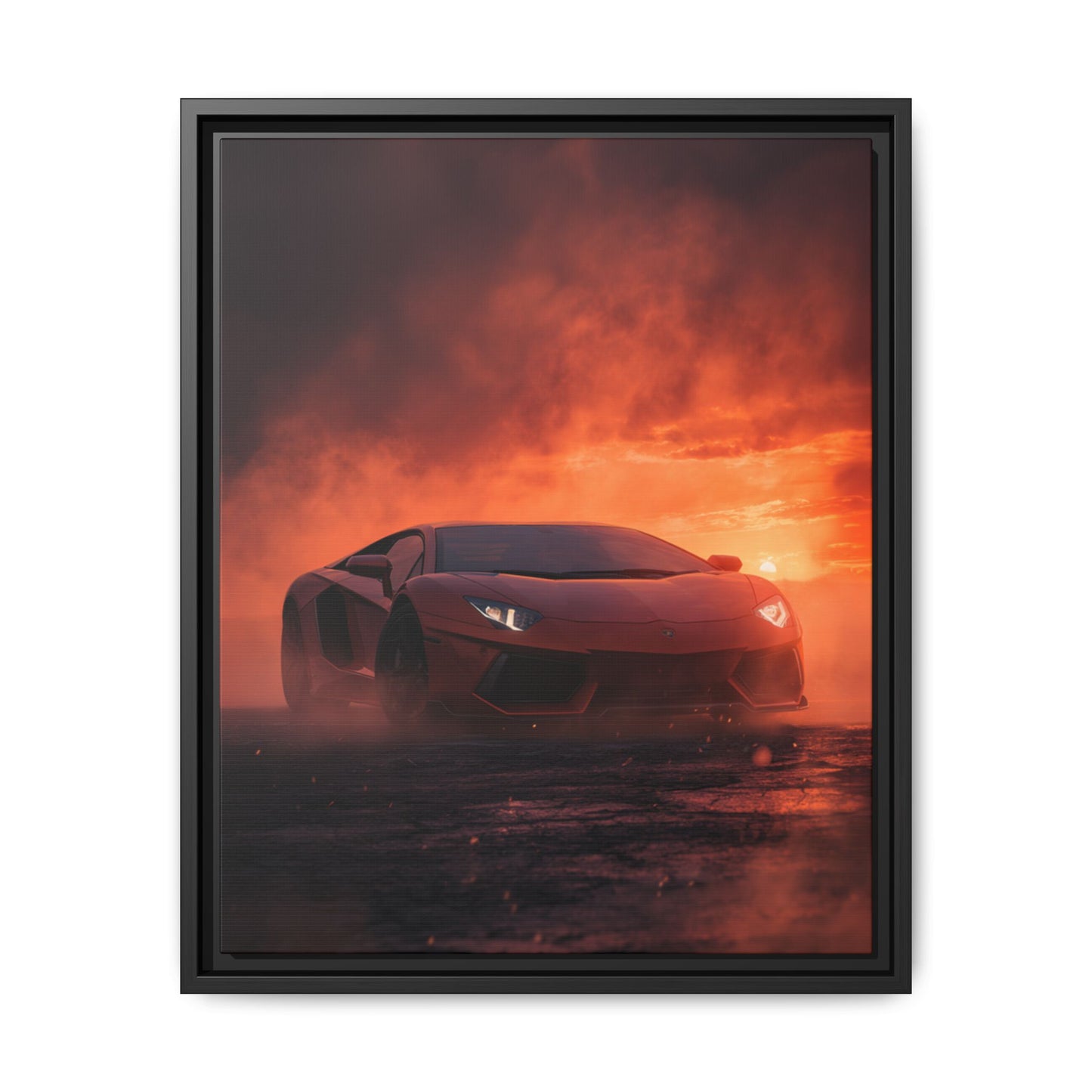 Lamborghini Aventador – Dominance Silhouette | Luxury Matte Canvas