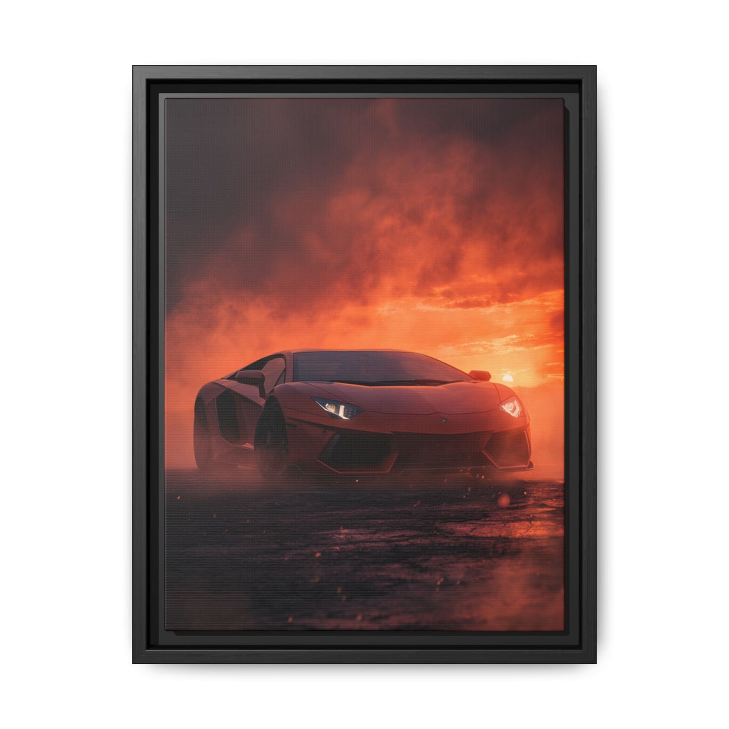 Lamborghini Aventador – Dominance Silhouette | Luxury Matte Canvas