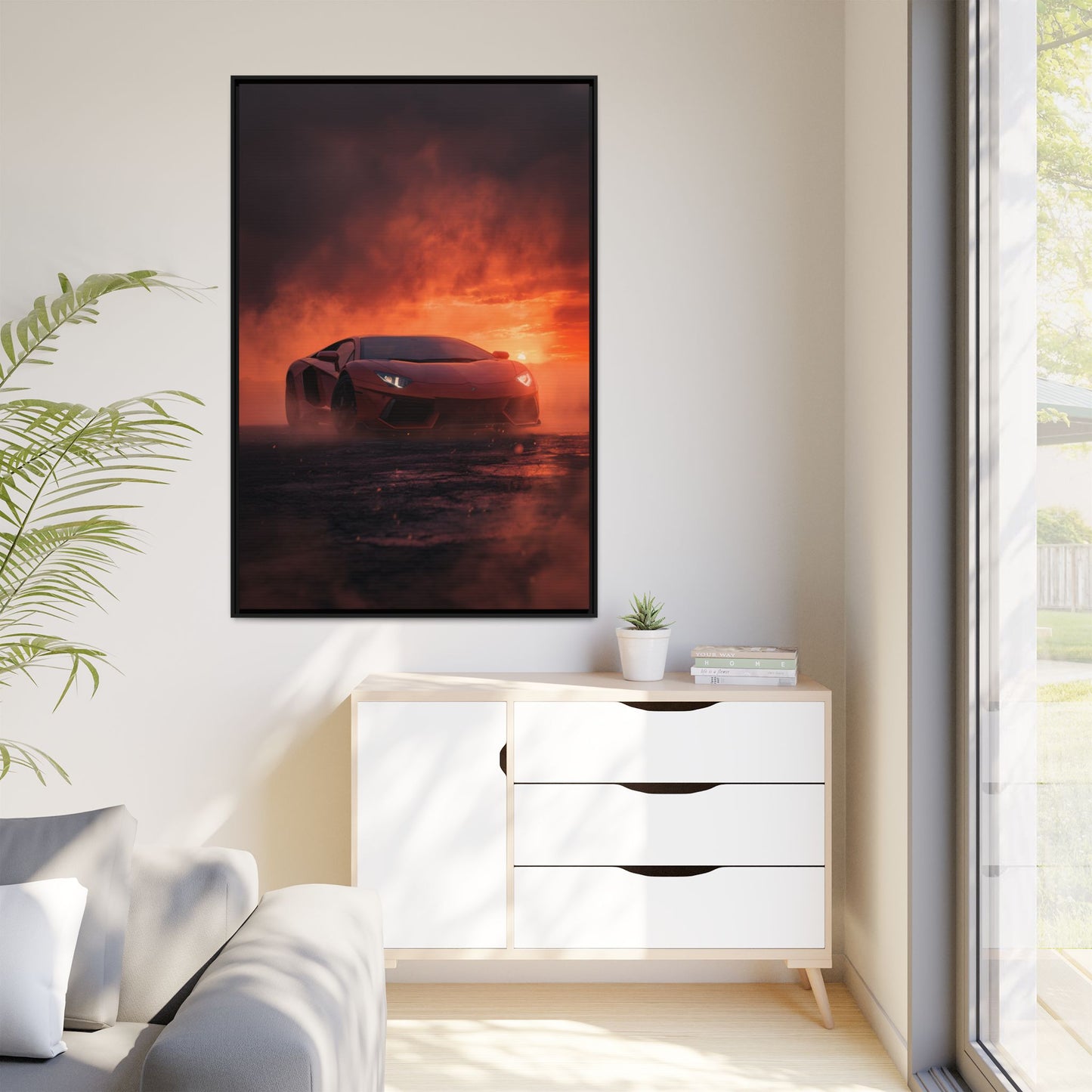 Lamborghini Aventador – Dominance Silhouette | Luxury Matte Canvas