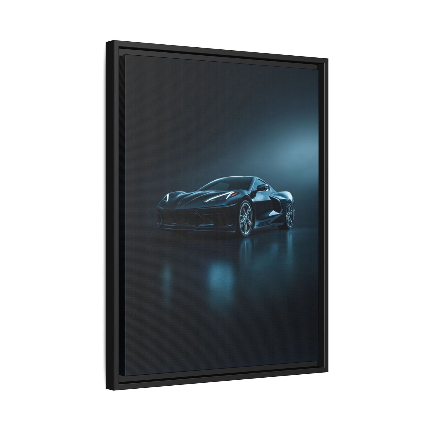 Chevrolet Corvette C8 Stingray – Mid-Engine Silhouette | Luxury Matte Canvas