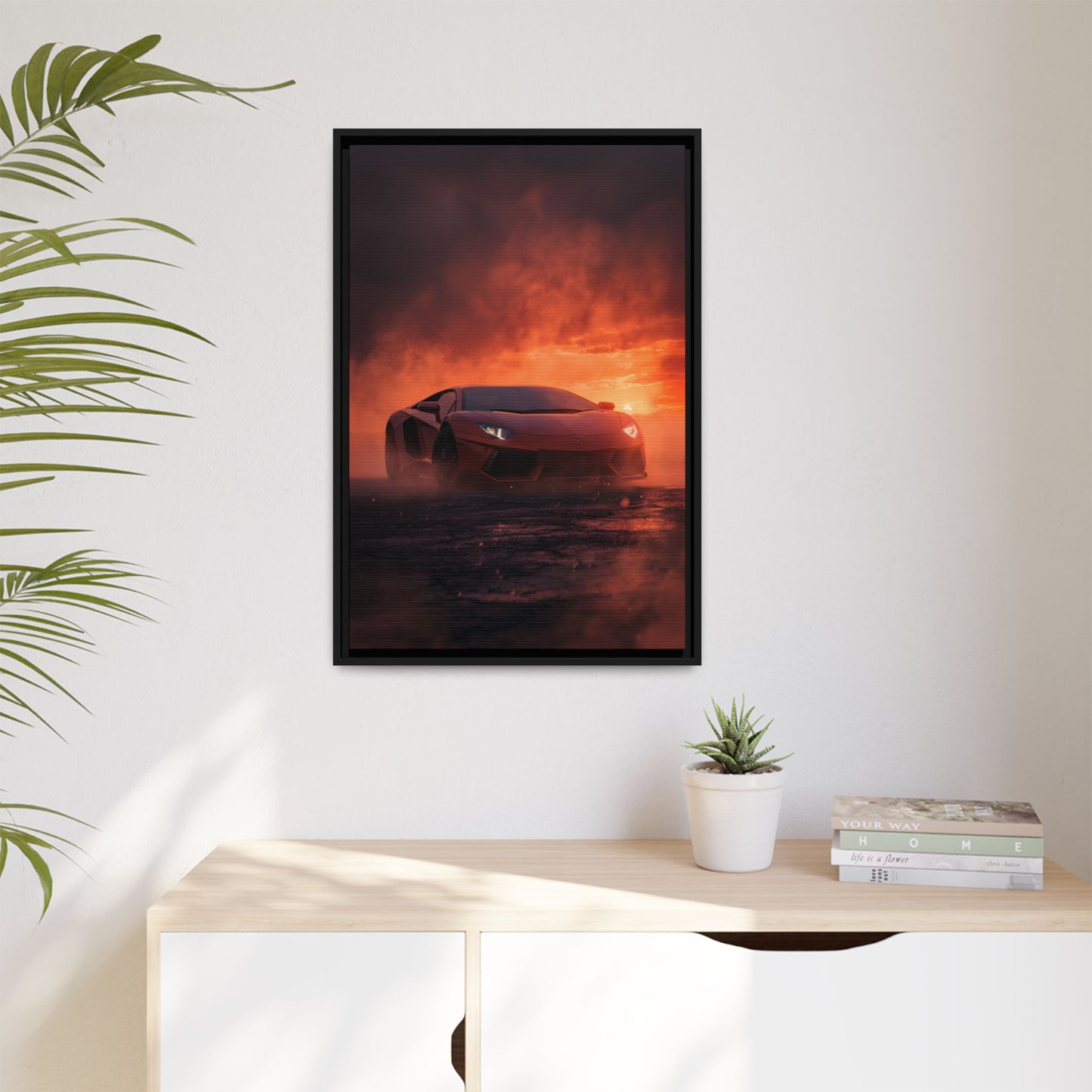 Lamborghini Aventador – Dominance Silhouette | Luxury Matte Canvas