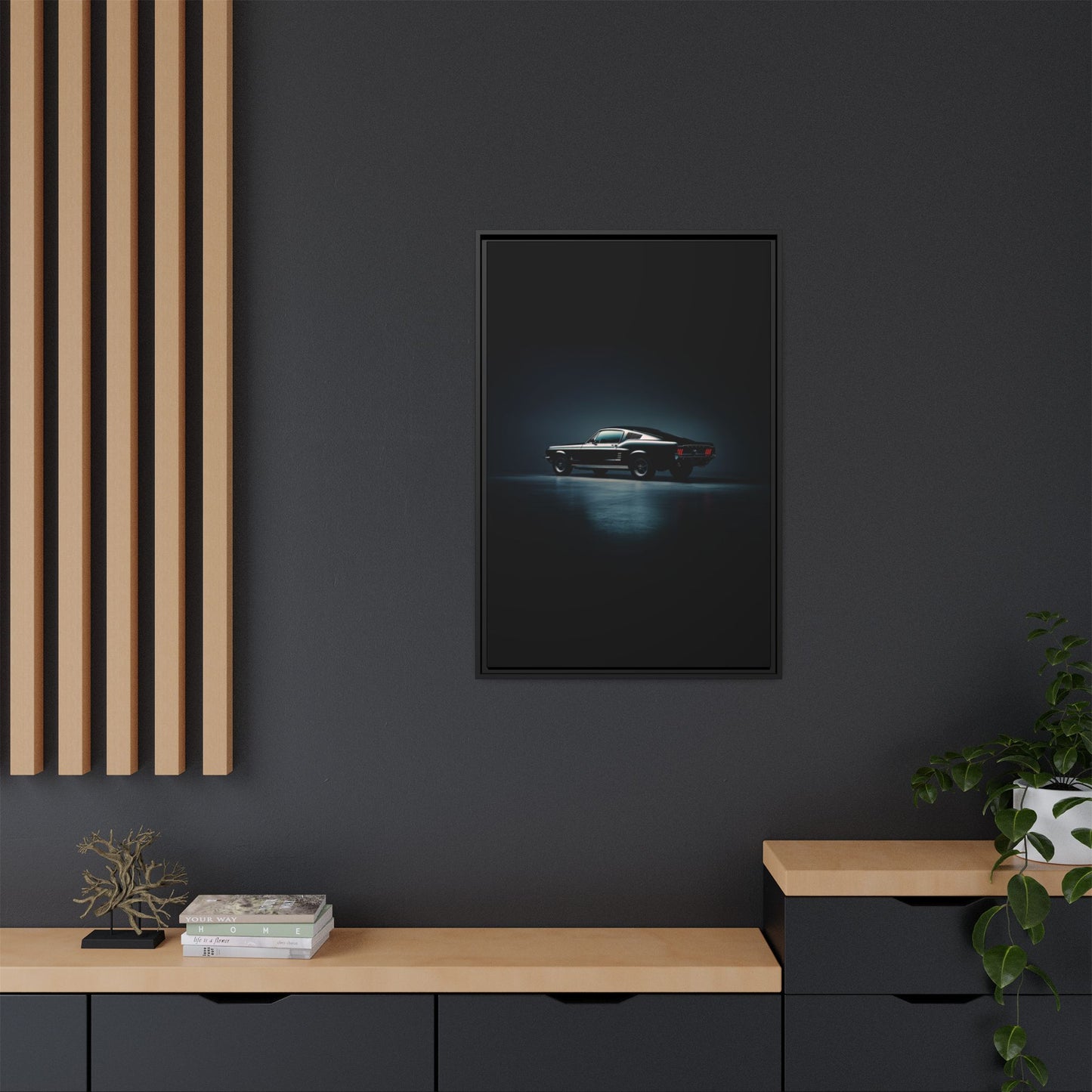 1967 Ford Mustang – Classic Muscle Silhouette | Luxury Matte Canvas