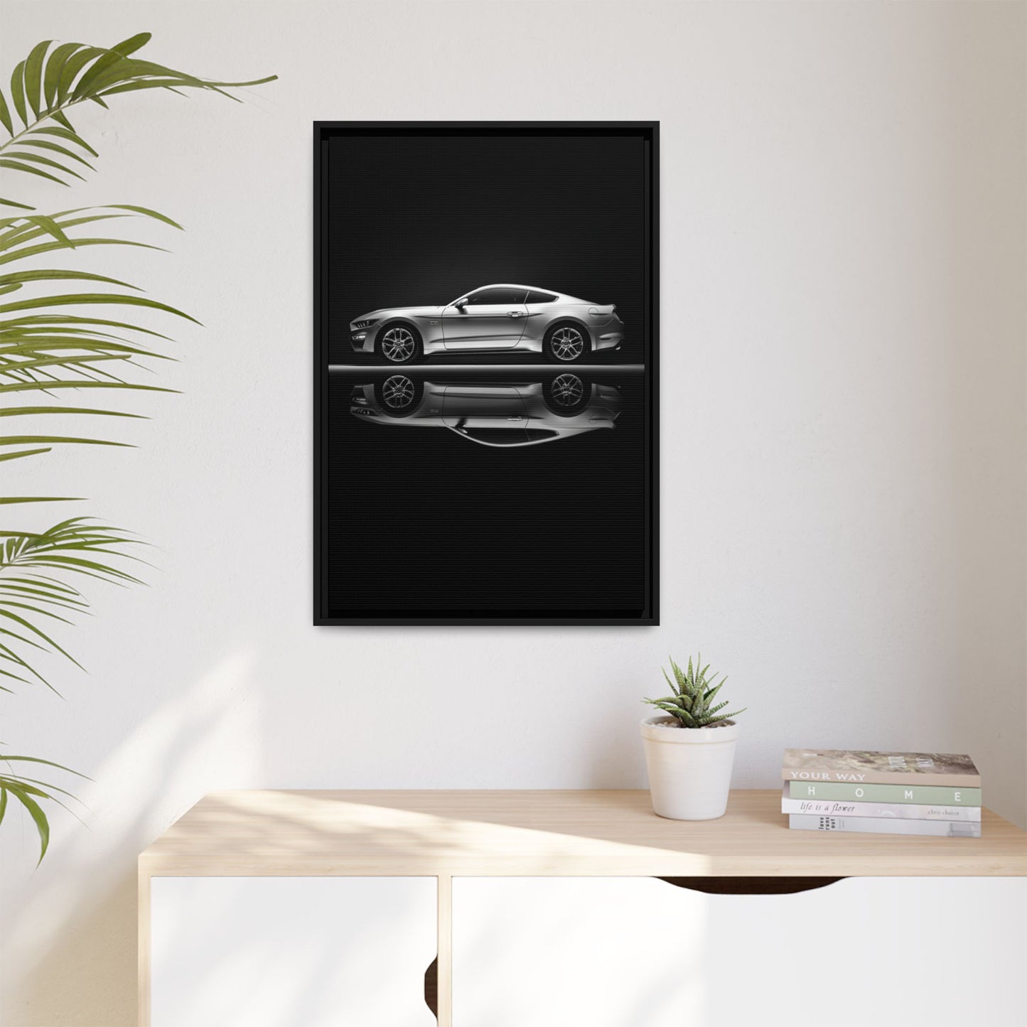 Ford Mustang GT (S550) – Modern Muscle Silhouette | Luxury Matte Canvas