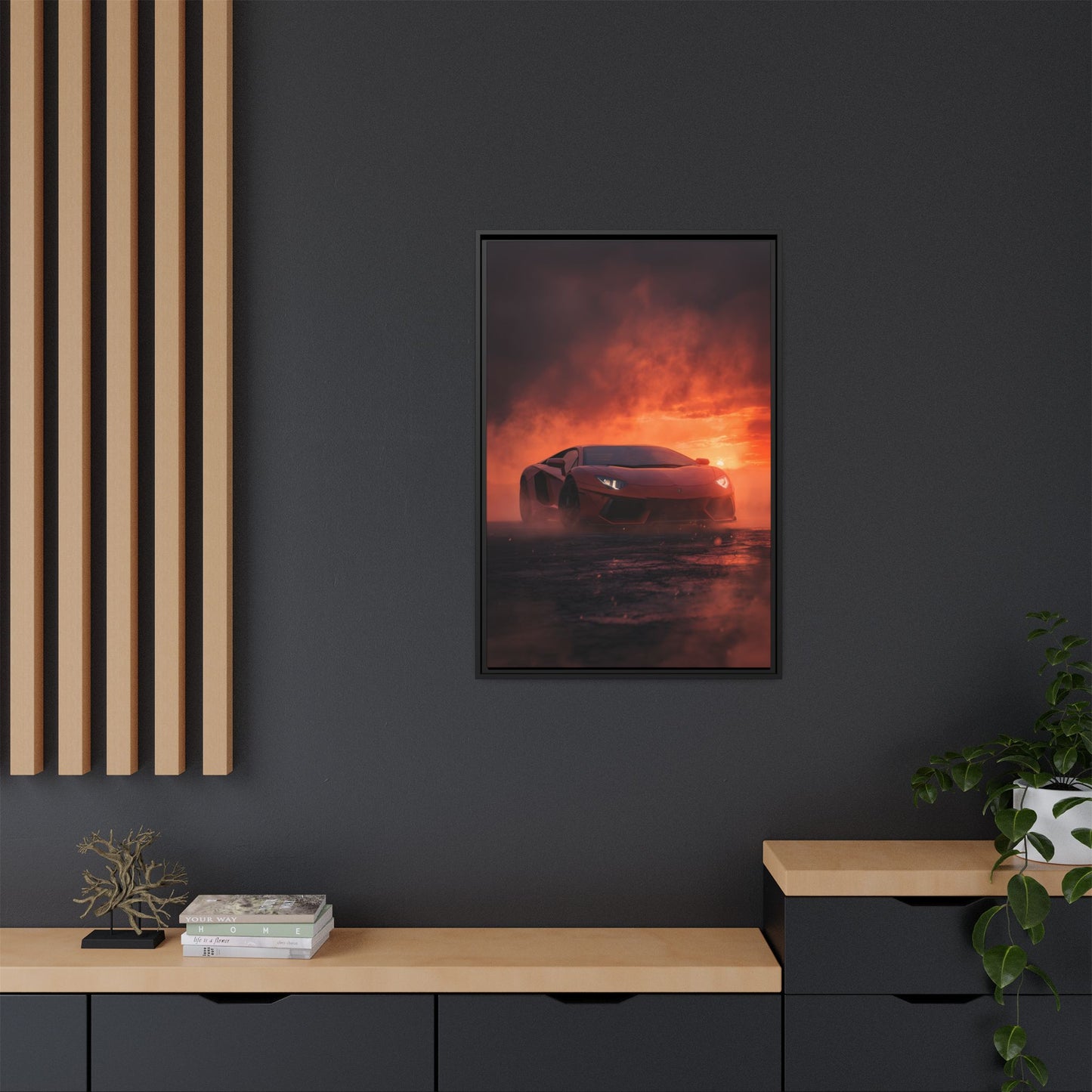 Lamborghini Aventador – Dominance Silhouette | Luxury Matte Canvas