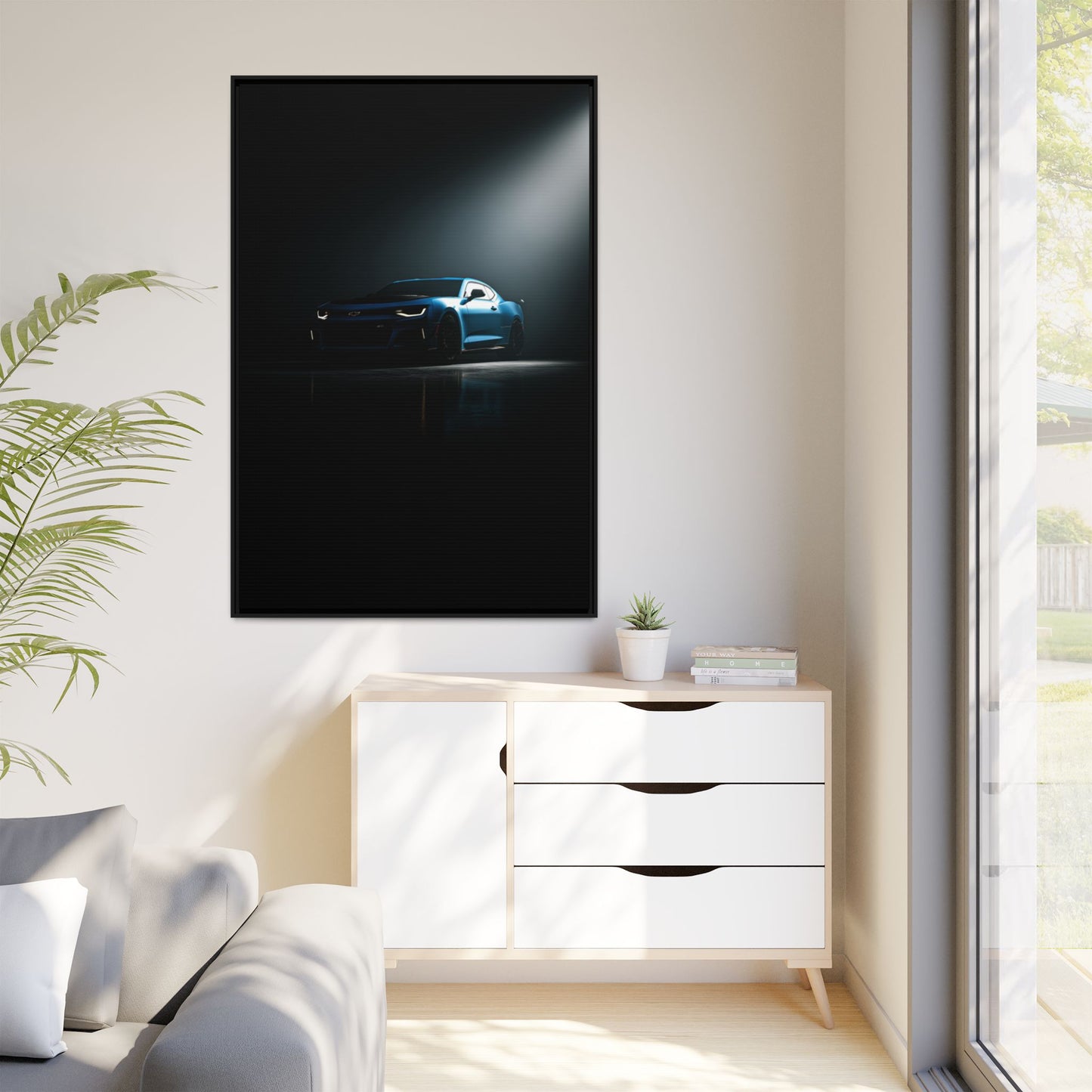 Chevrolet Camaro ZL1 – Performance Muscle Silhouette | Luxury Matte Canvas