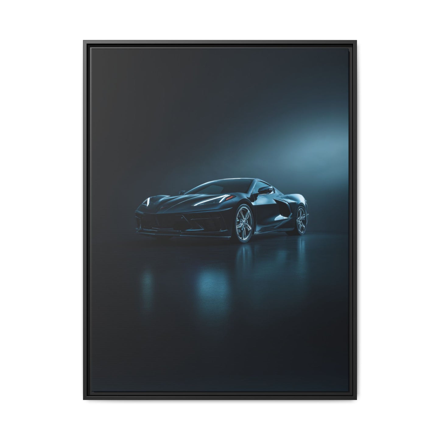 Chevrolet Corvette C8 Stingray – Mid-Engine Silhouette | Luxury Matte Canvas