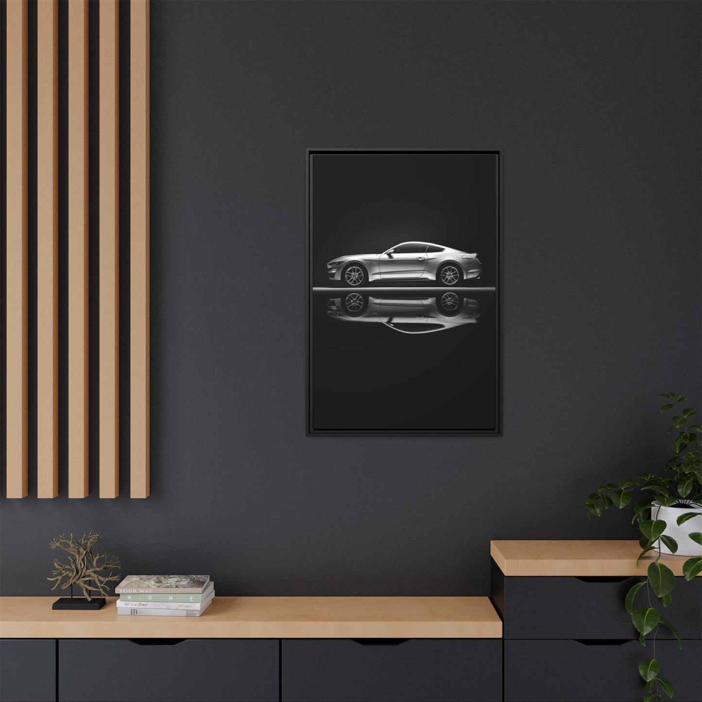 Ford Mustang GT (S550) – Modern Muscle Silhouette | Luxury Matte Canvas
