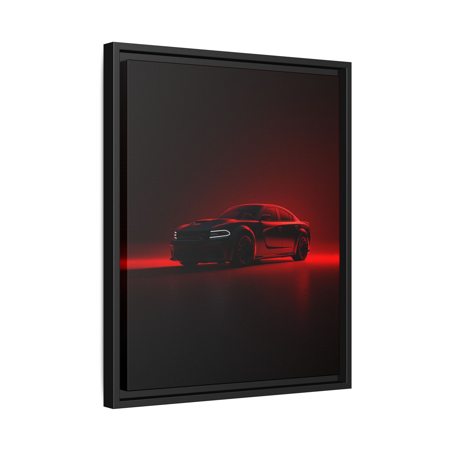 Dodge Charger Hellcat – Supercharged Sedan Silhouette | Luxury Matte Canvas