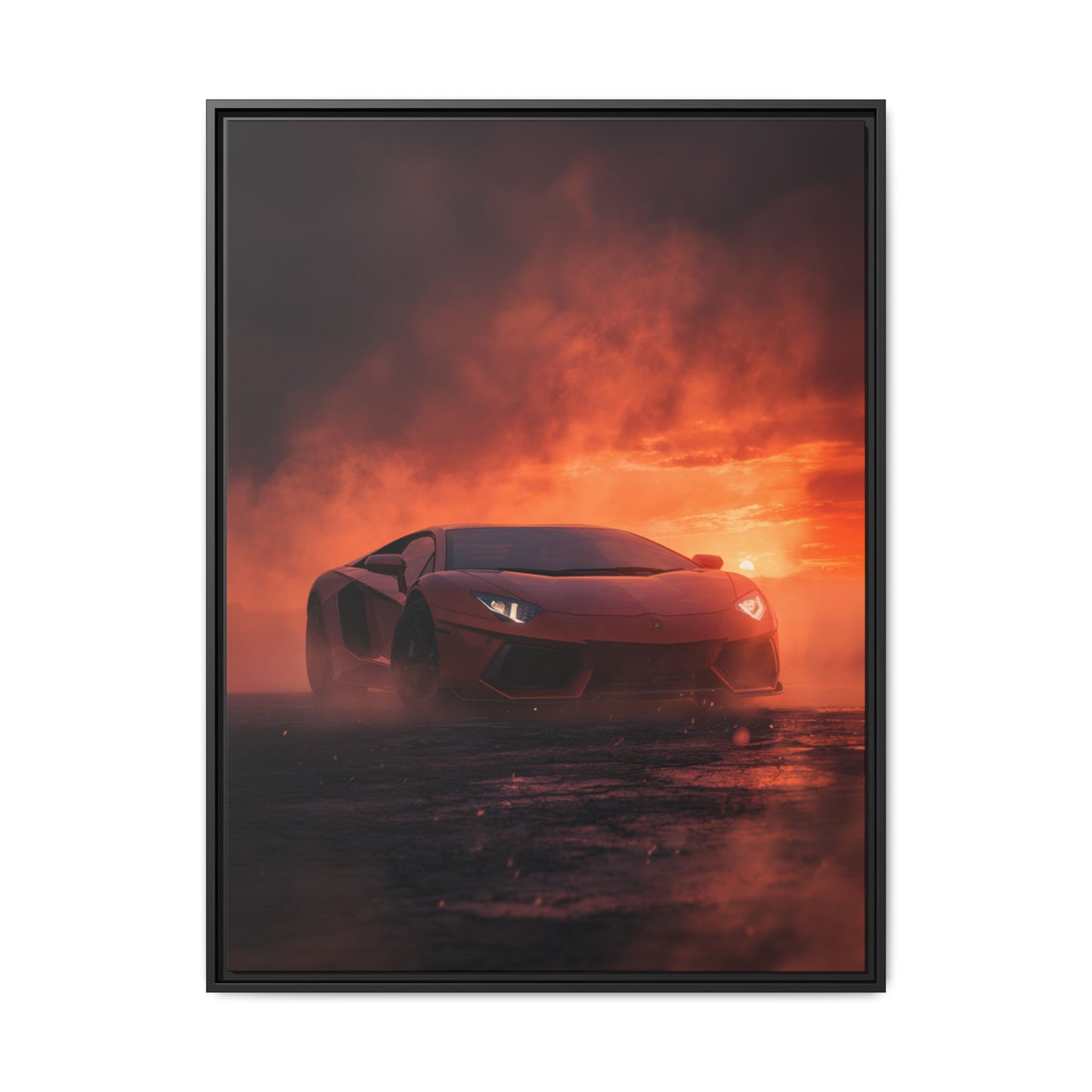 Lamborghini Aventador – Dominance Silhouette | Luxury Matte Canvas