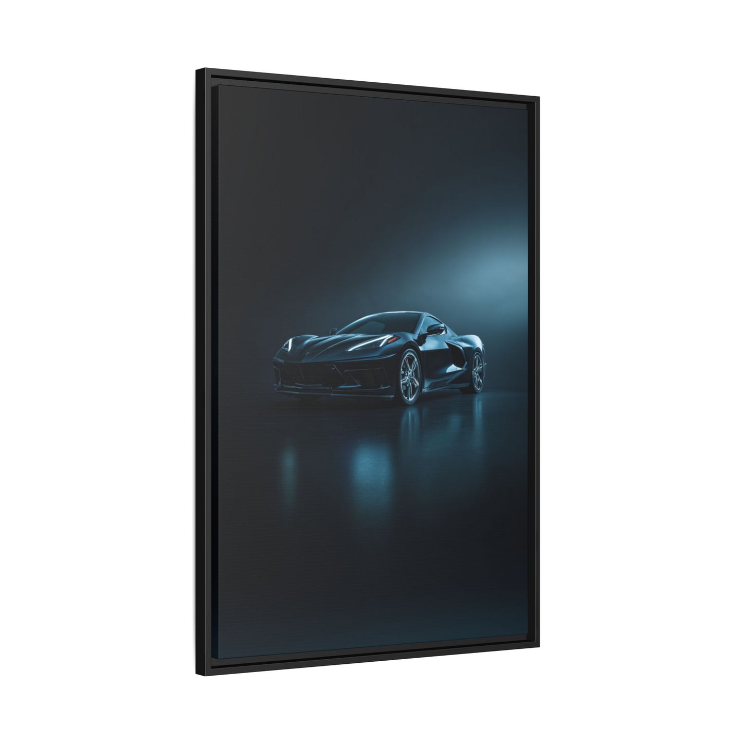 Chevrolet Corvette C8 Stingray – Mid-Engine Silhouette | Luxury Matte Canvas