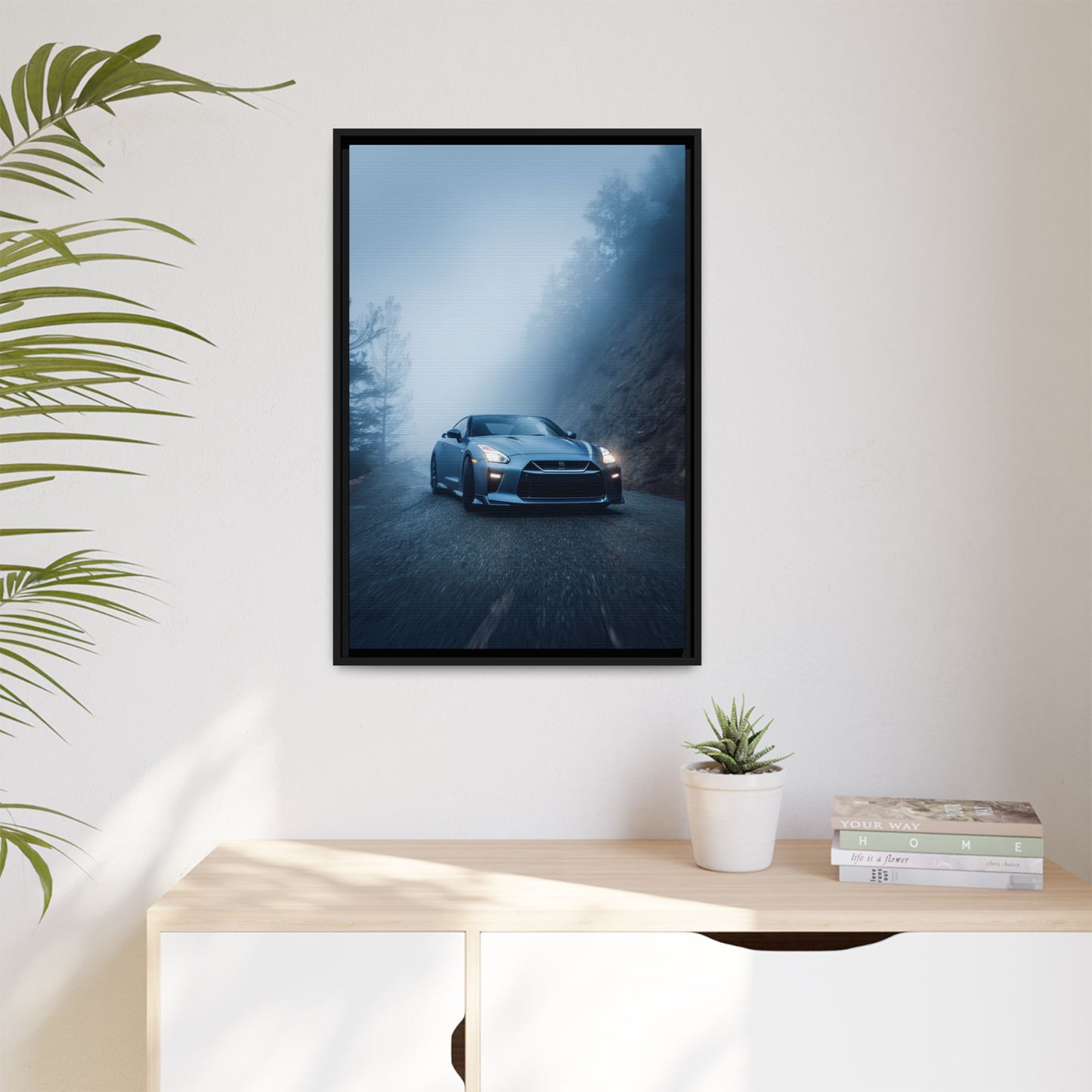 Nissan GT-R R35 – Godzilla Silhouette | Luxury Matte Canvas