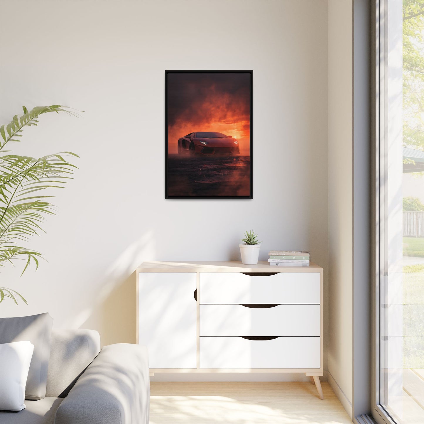 Lamborghini Aventador – Dominance Silhouette | Luxury Matte Canvas